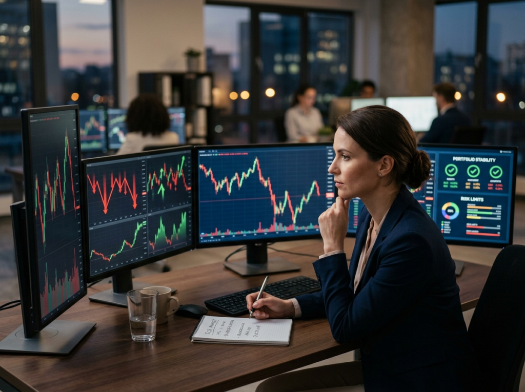 investor-reviewing-volatile-market-charts-and-risk-management-strategy